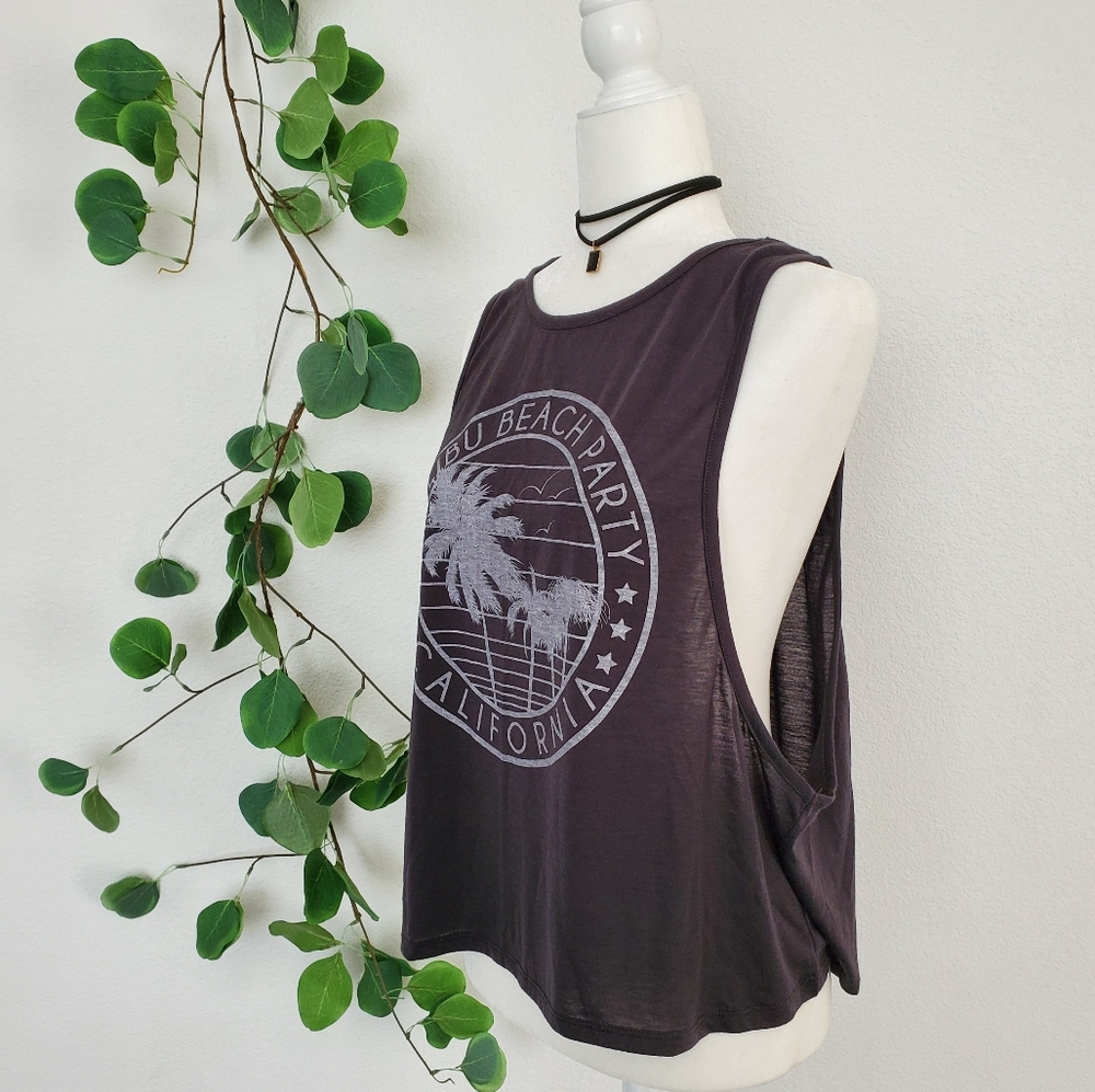 LOL VINTAGE Grey 'Malibu Beach Party' Tank